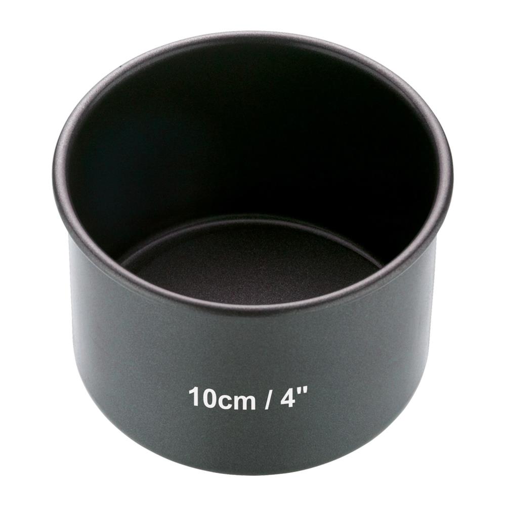 Bakemaster Loose Base Round Cake Pan 10x7cm